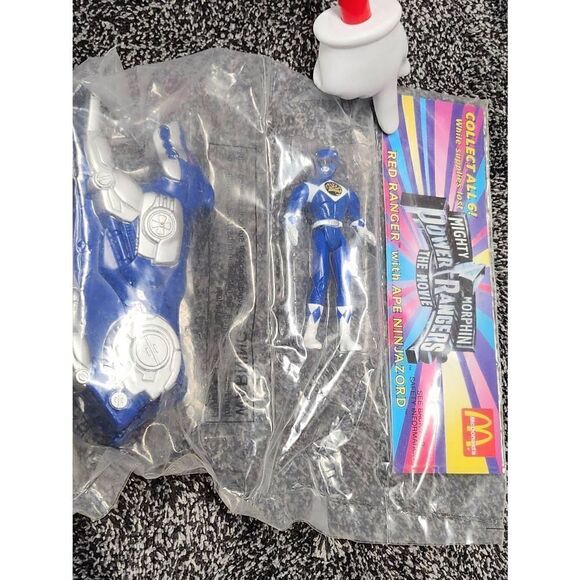Power Rangers The Movie Blue Ranger with Wolf Ninjazord - Picture 9 of 9